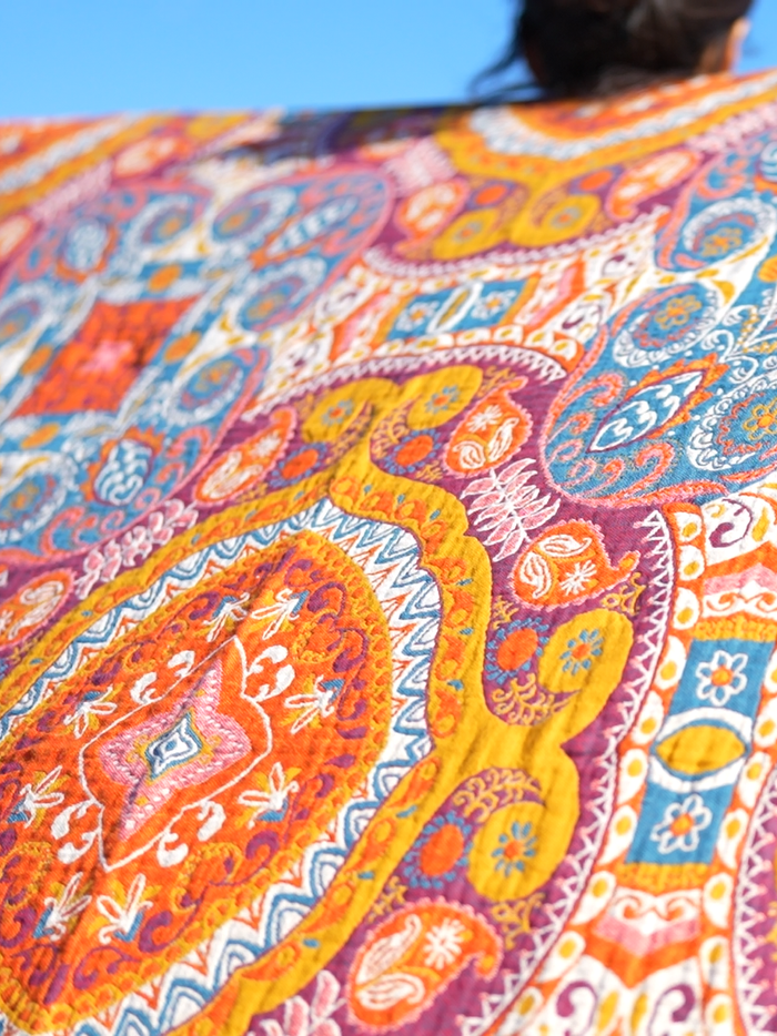 Yoga Blanket | Meditation Blanket | Paisley - Yoga Soul