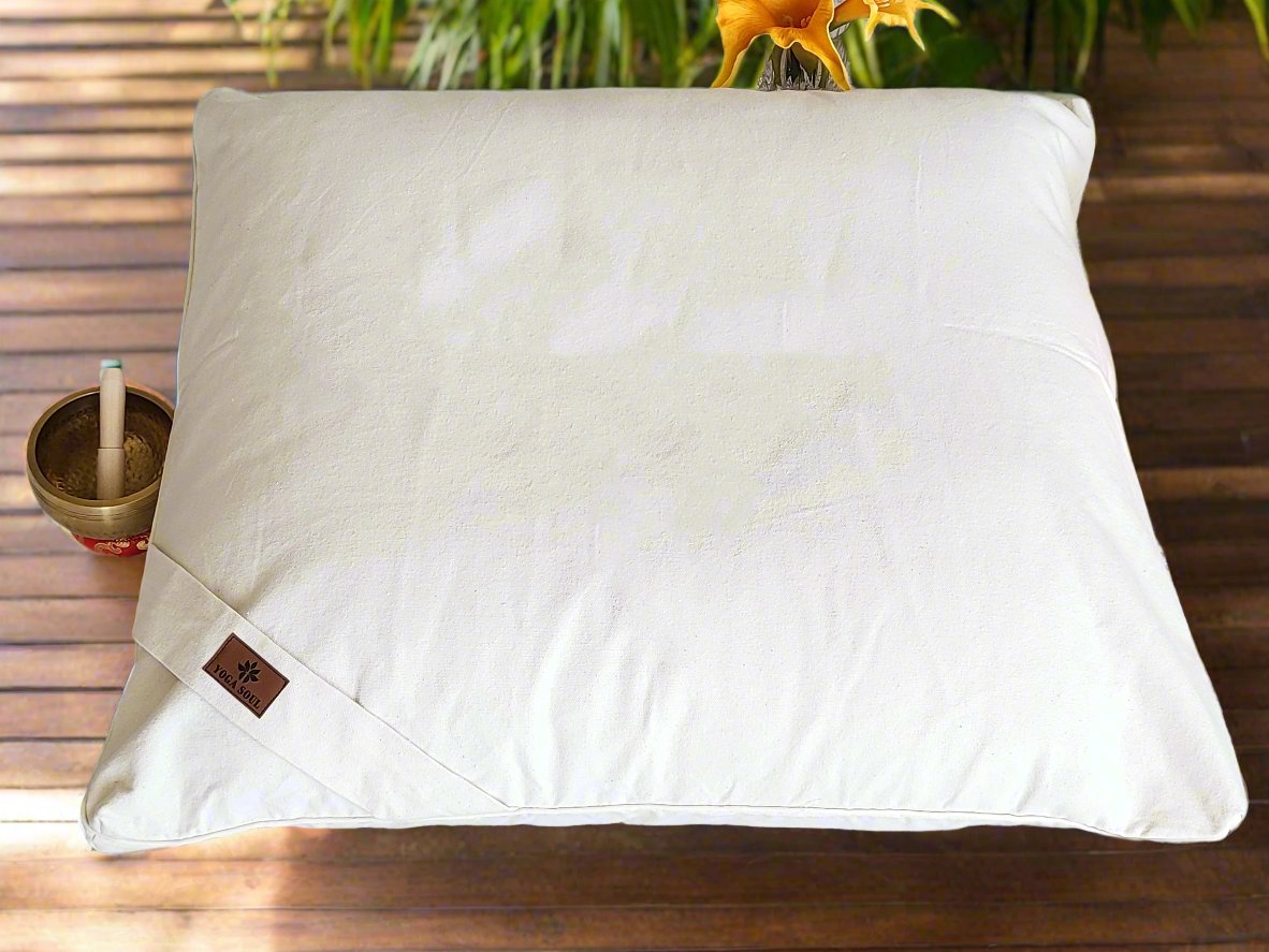 ZABUTON Meditation Cushion | Pure | Purity - Yoga Soul