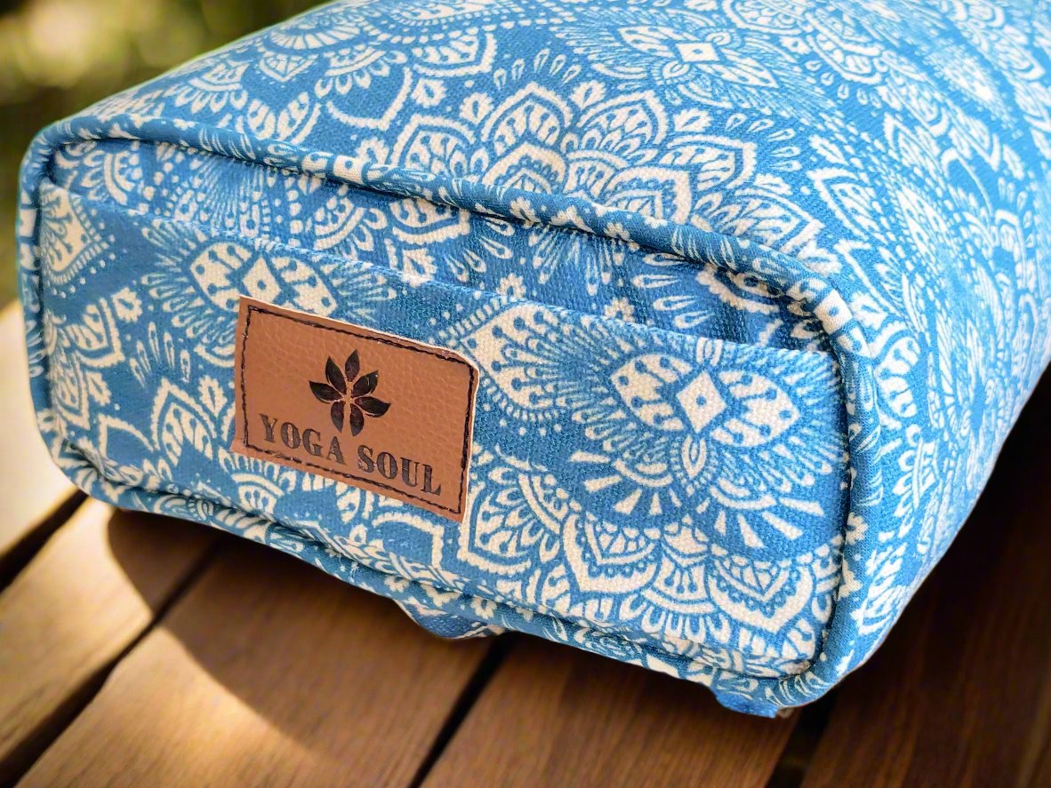 Pranayama Yoga Bolster | Mandala | Indigo Blue - Yoga Soul