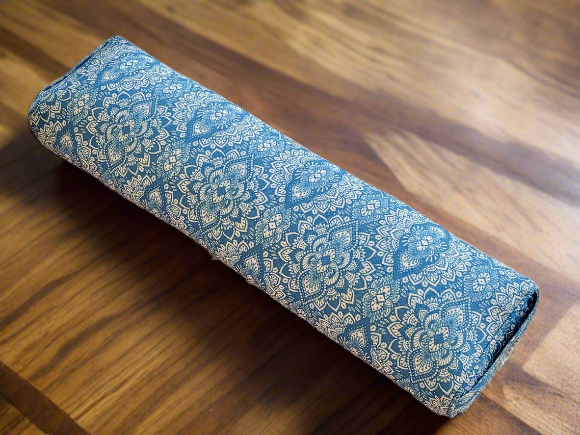 Pranayama Yoga Bolster | Mandala | Indigo Blue - Yoga Soul