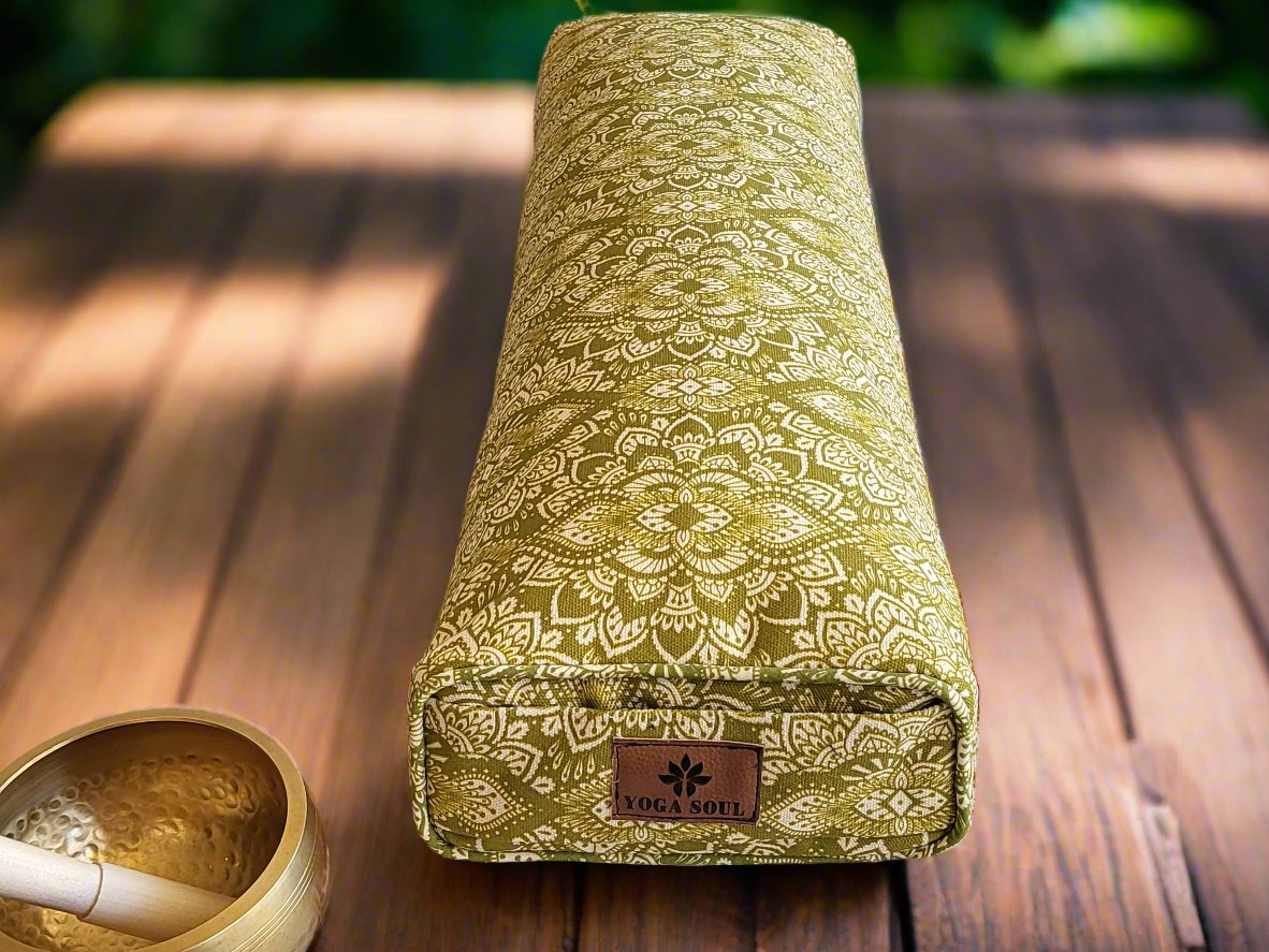 Pranayama Yoga Bolster | Mandala | Kiwi Fruit - Yoga Soul