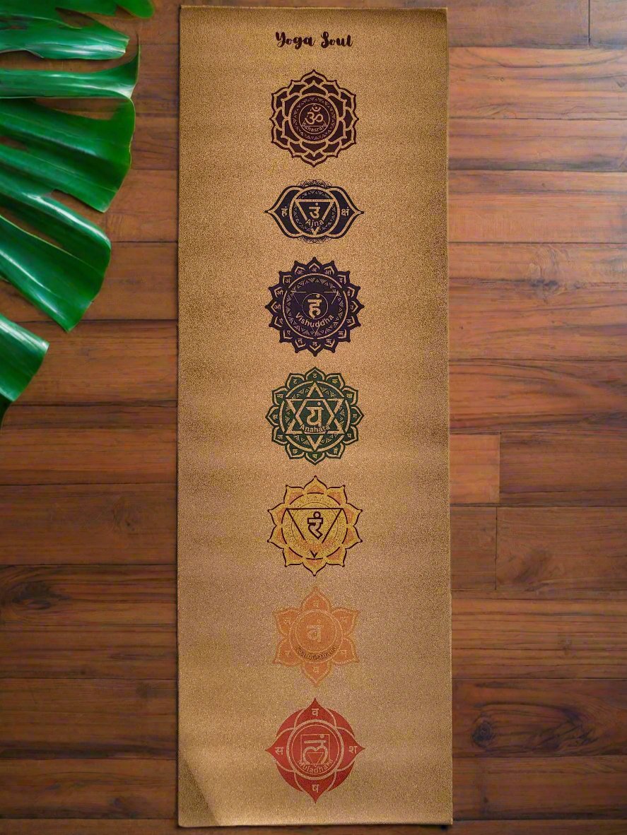 Cork Yoga Mat | Chakra - Yoga Soul