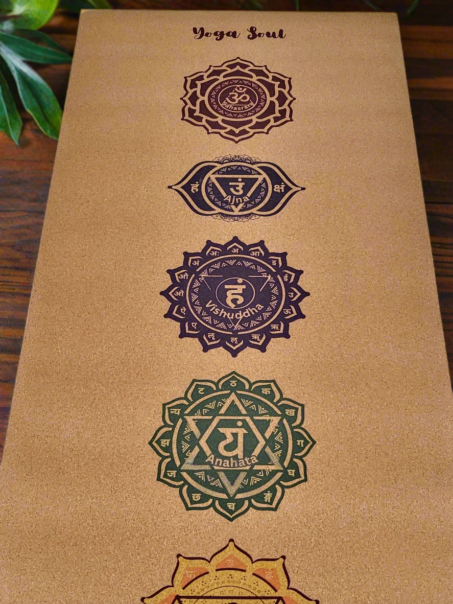 Cork Yoga Mat | Chakra - Yoga Soul