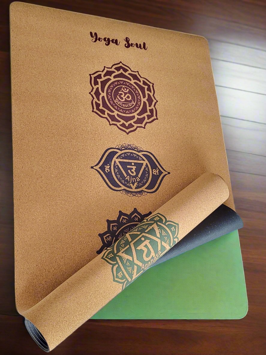 Cork Yoga Mat | Chakra - Yoga Soul