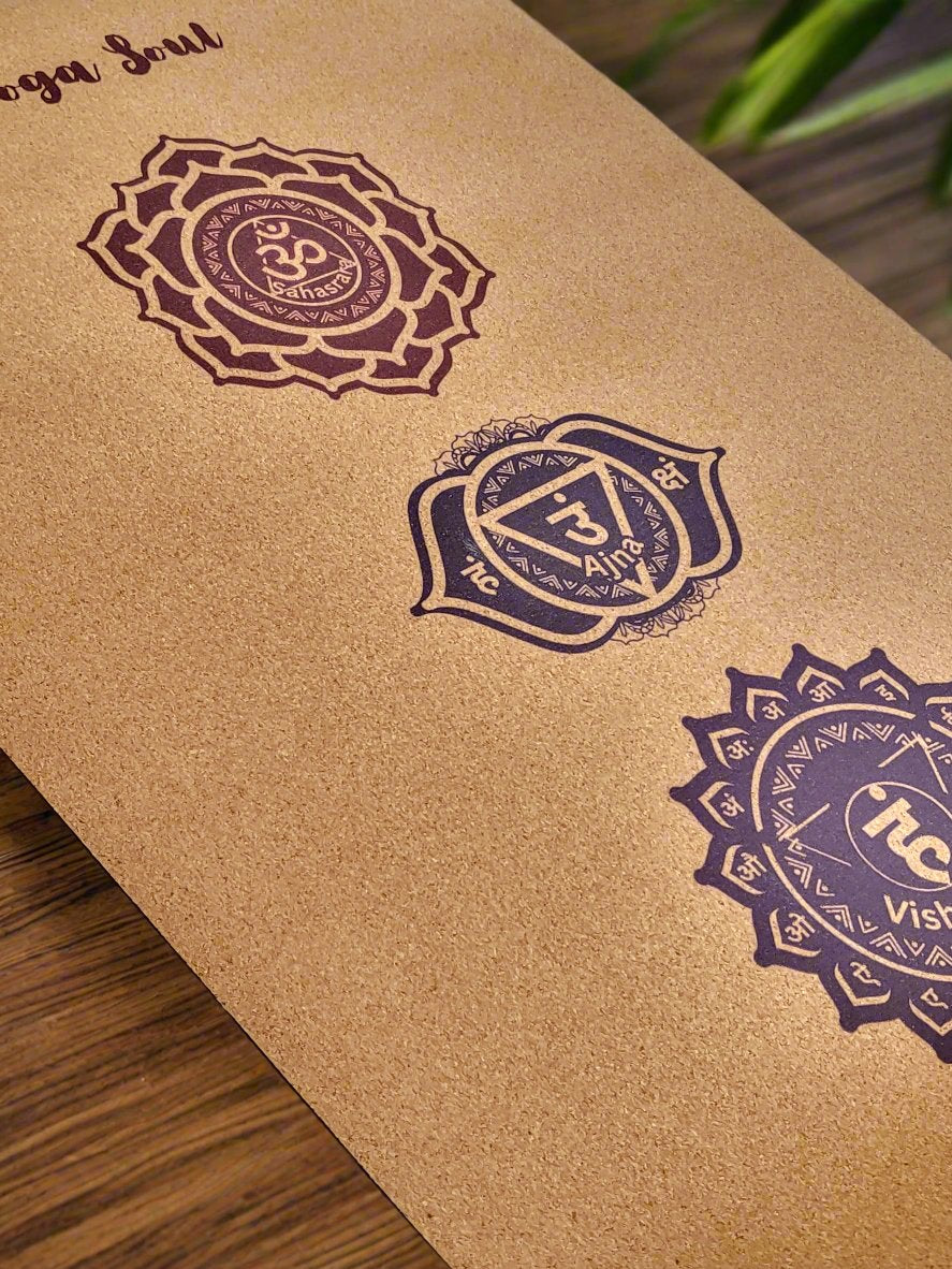 Cork Yoga Mat | Chakra - Yoga Soul