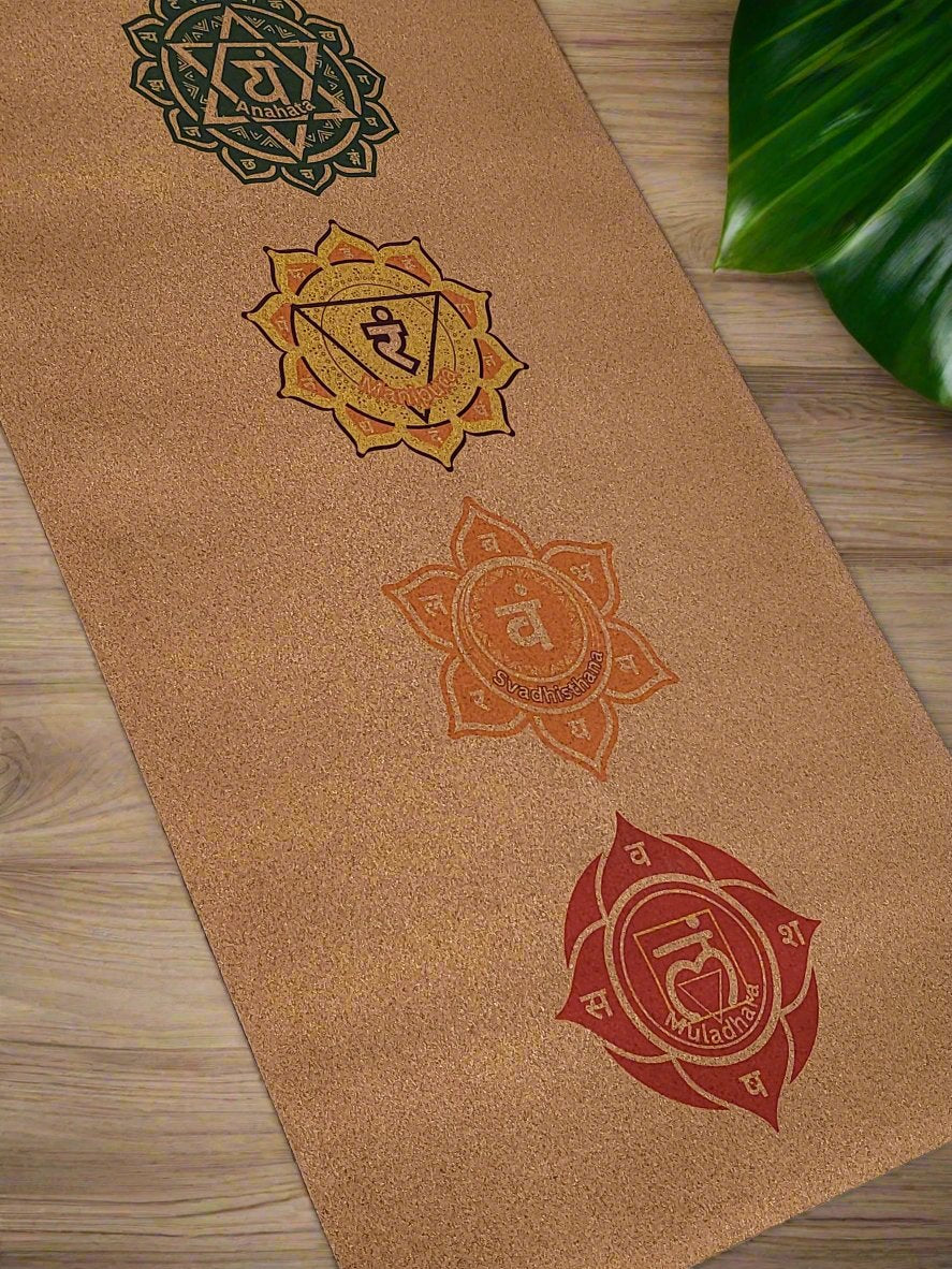 Cork Yoga Mat | Chakra - Yoga Soul