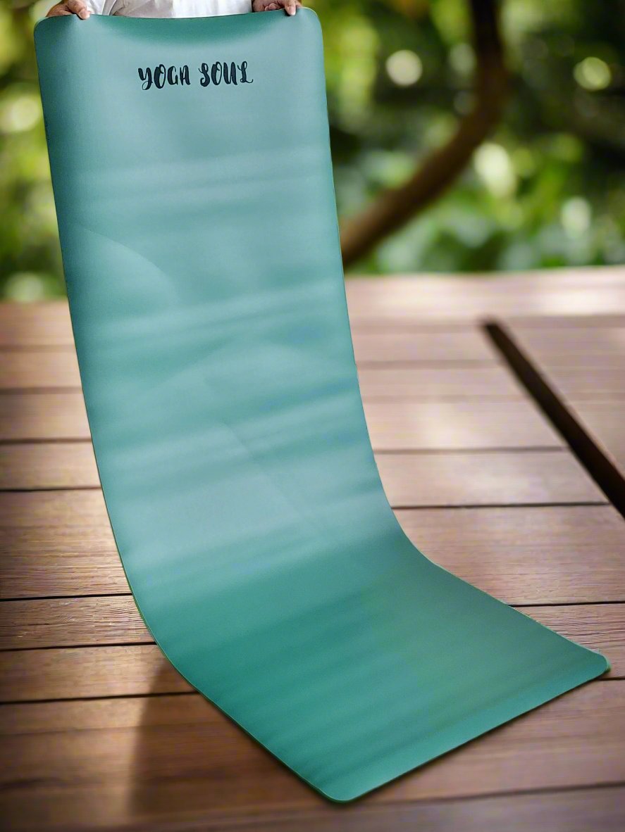 PowerPro Yoga Mat | Trekking Green | Yoga Soul - Yoga Soul