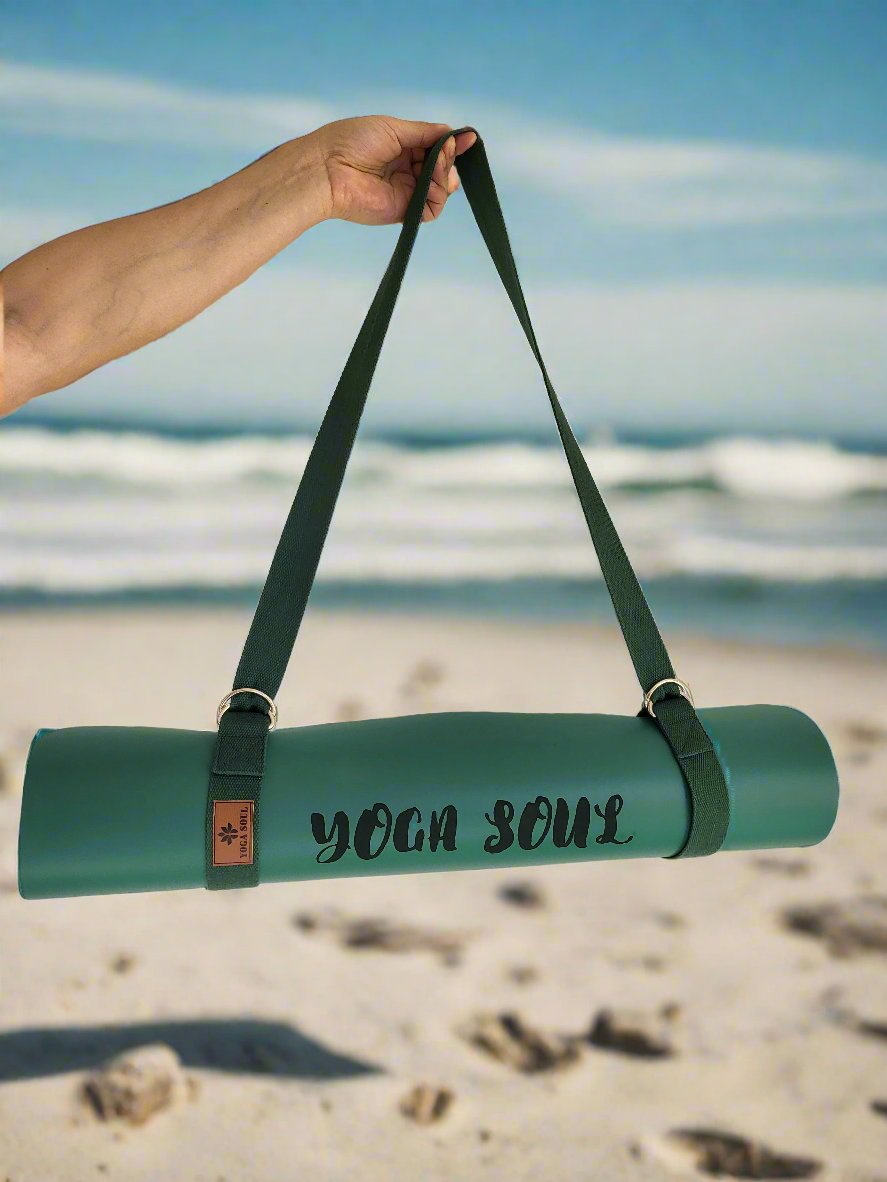 Yoga Mat Strap | Trekking Green - Yoga Soul