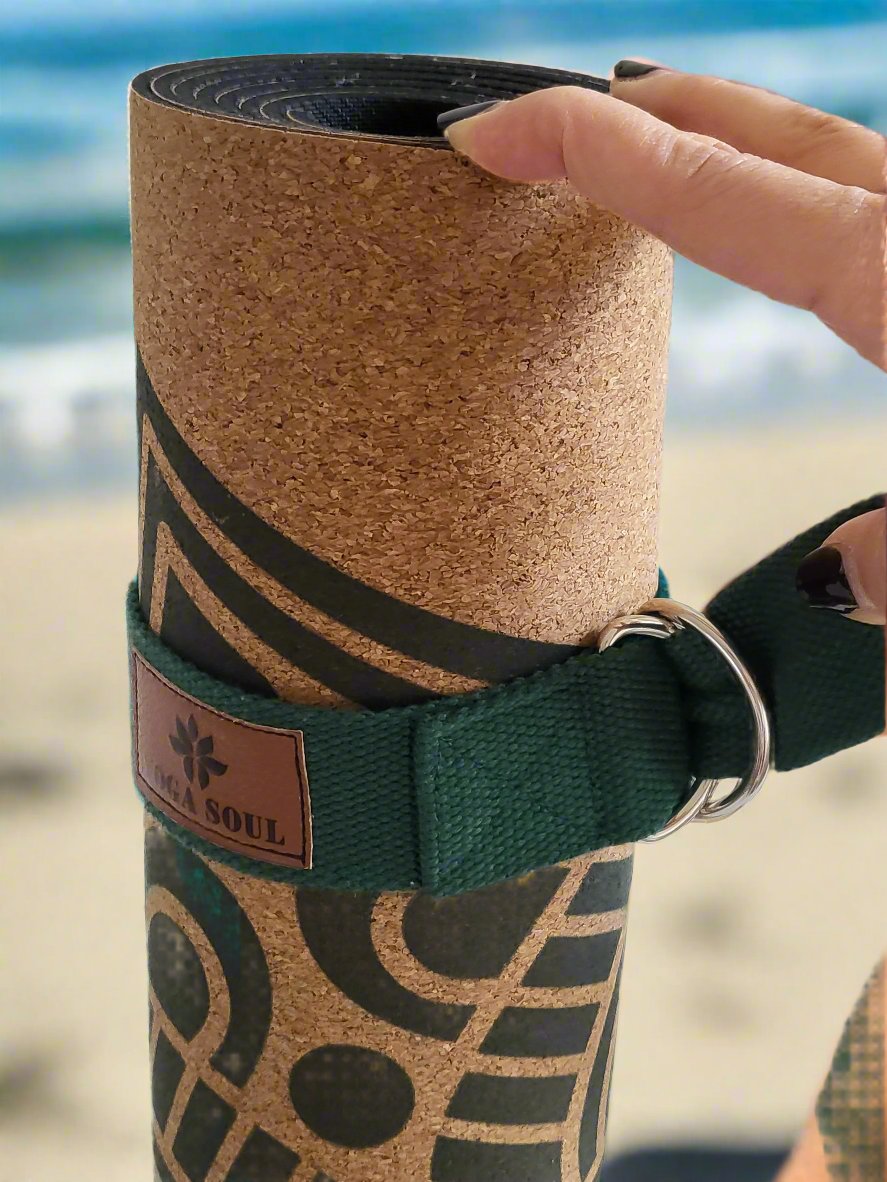 Yoga Mat Strap | Trekking Green - Yoga Soul