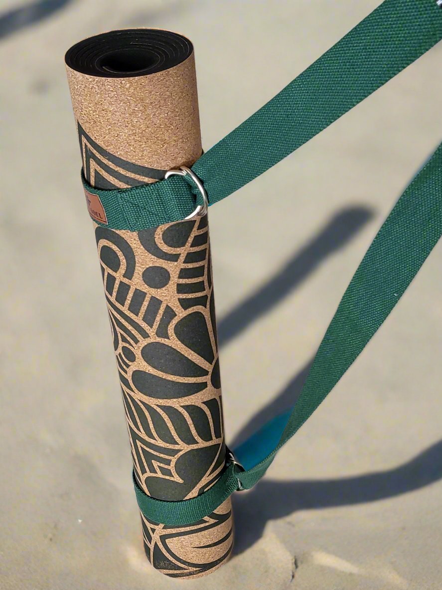 Yoga Mat Strap | Trekking Green - Yoga Soul