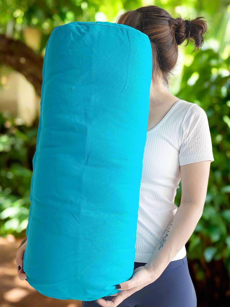 Oval Yoga Bolster | Pure | River - Yoga Soul