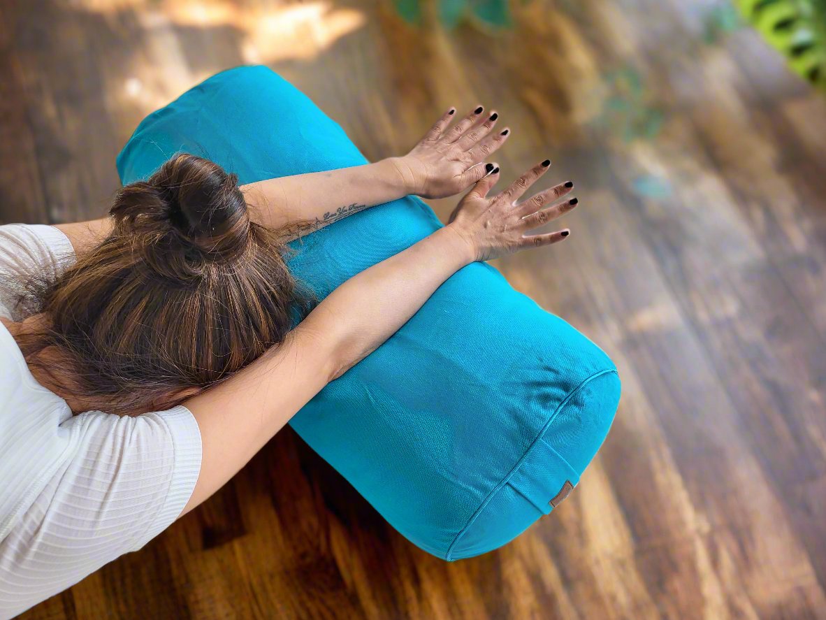 Oval Yoga Bolster | Pure | River - Yoga Soul