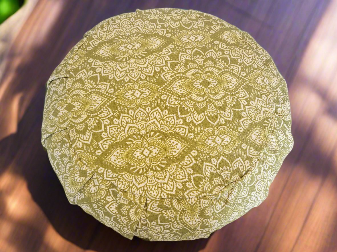 ZAFU Meditation Cushion | Mandala | Kiwi Fruit - Yoga Soul