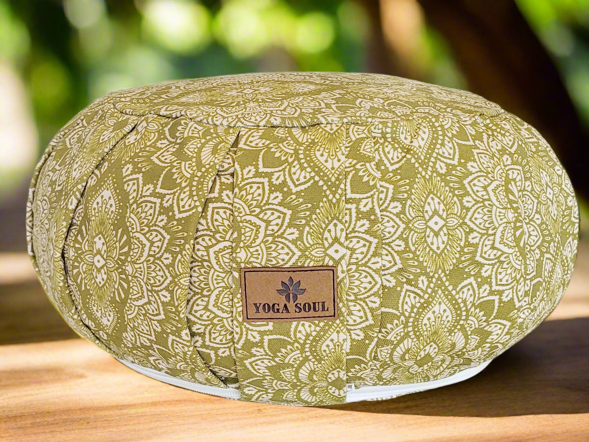 ZAFU Meditation Cushion | Mandala | Kiwi Fruit - Yoga Soul