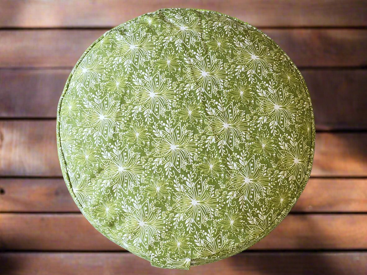 RONDO Meditation Cushion | Lotus | Olive Green - Yoga Soul