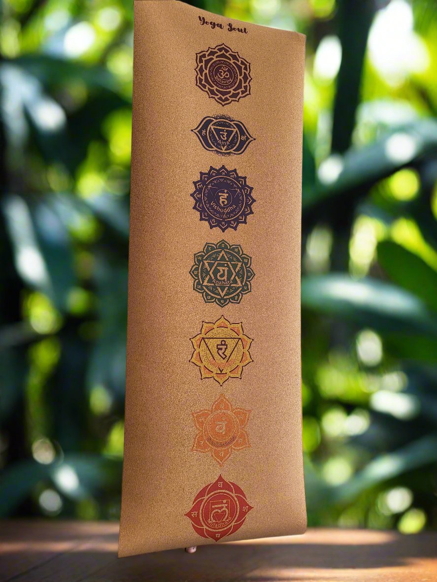 Cork Yoga Mat | Chakra - Yoga Soul