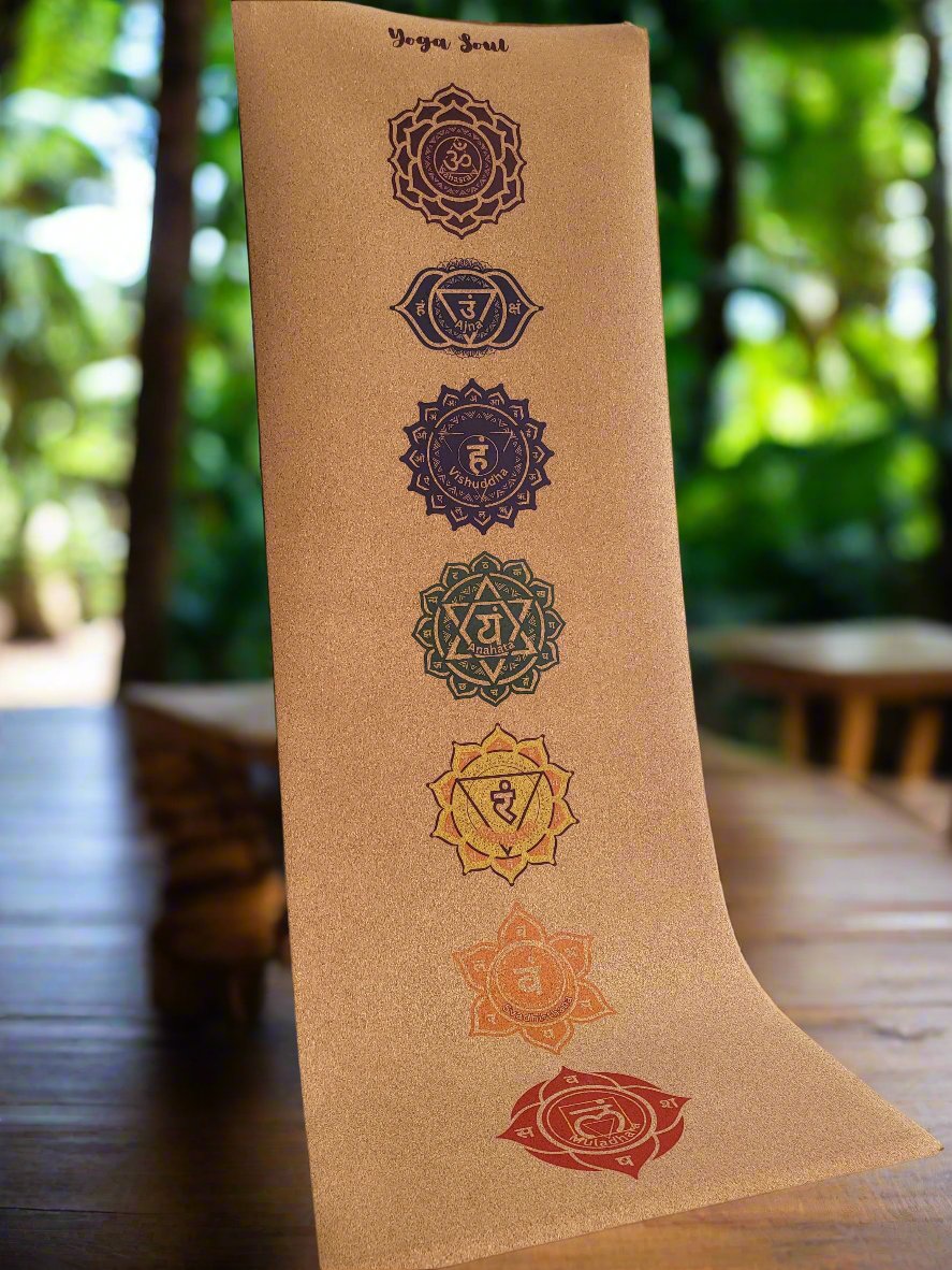 Cork Yoga Mat | Chakra - Yoga Soul