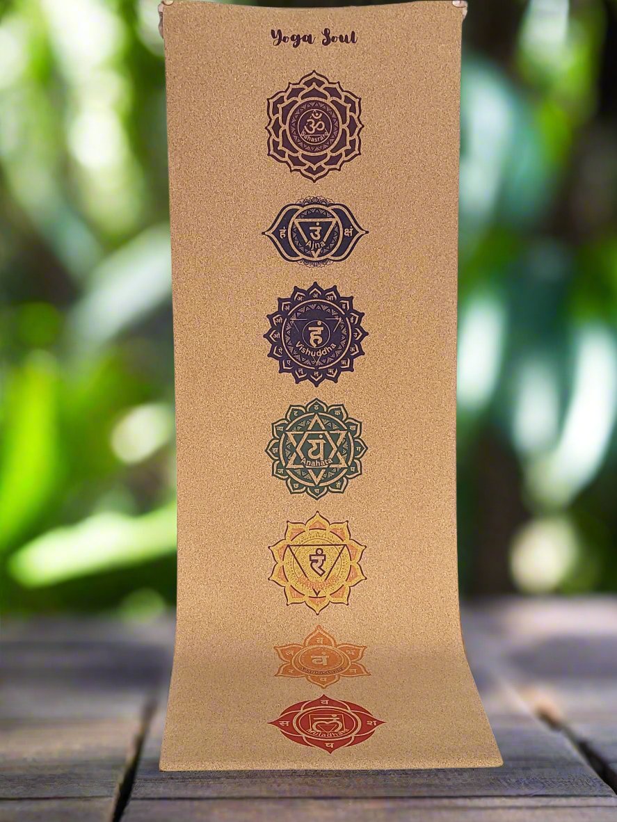 Cork Yoga Mat | Chakra - Yoga Soul