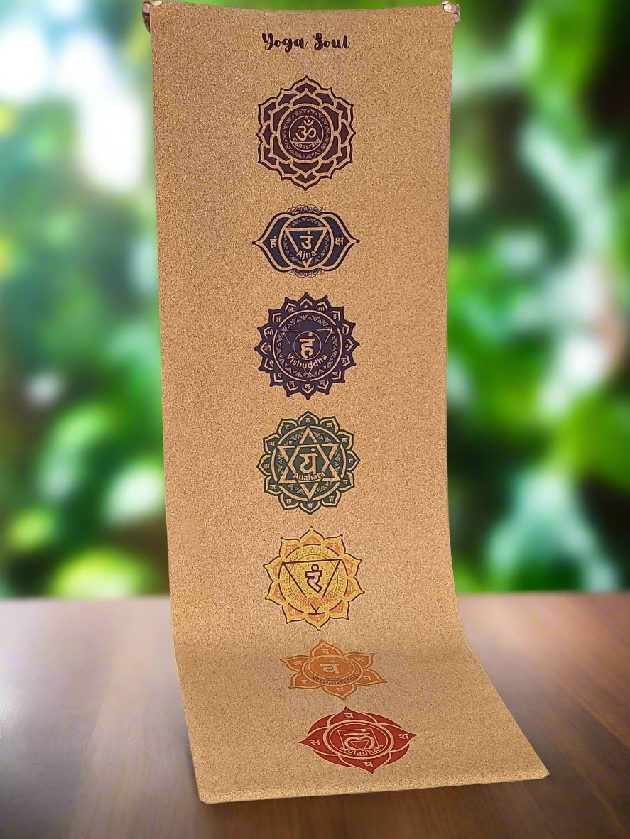 Cork Yoga Mat | Chakra - Yoga Soul