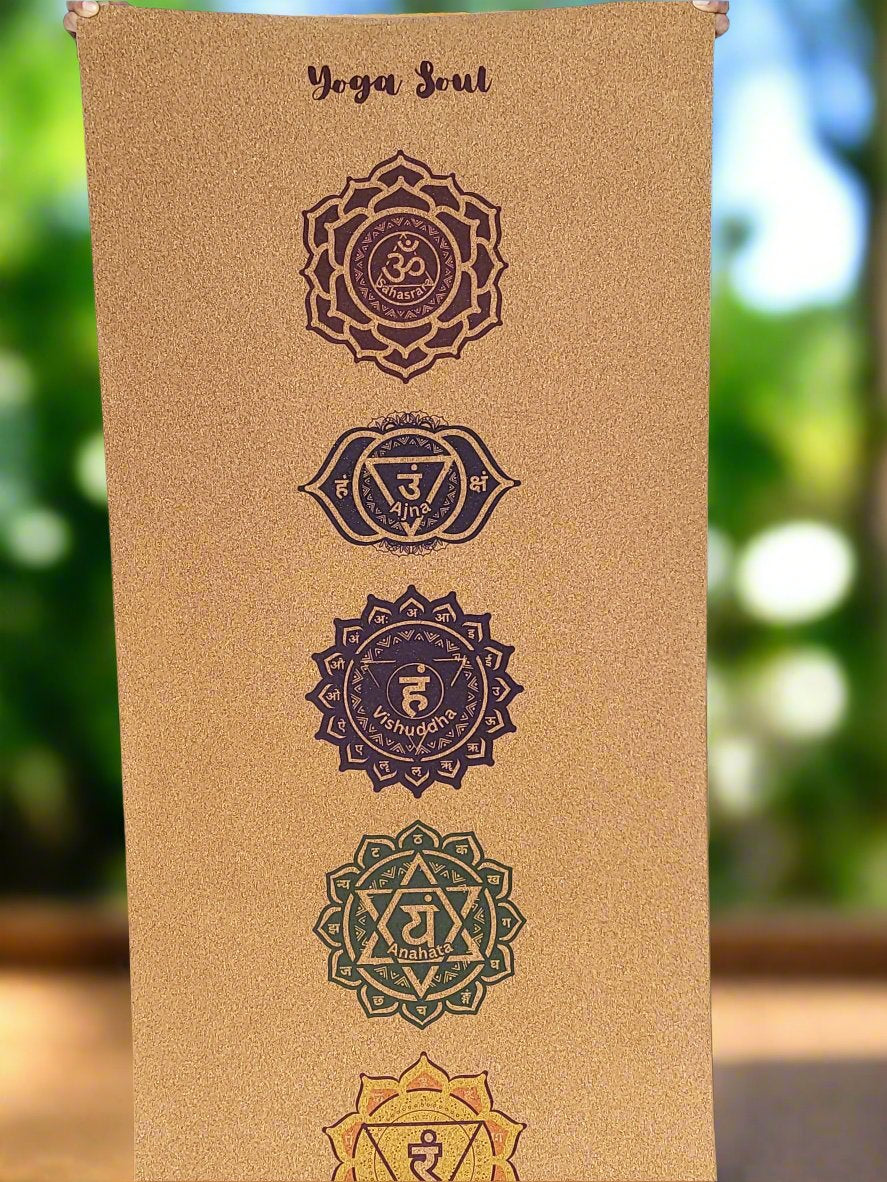 Cork Yoga Mat | Chakra - Yoga Soul