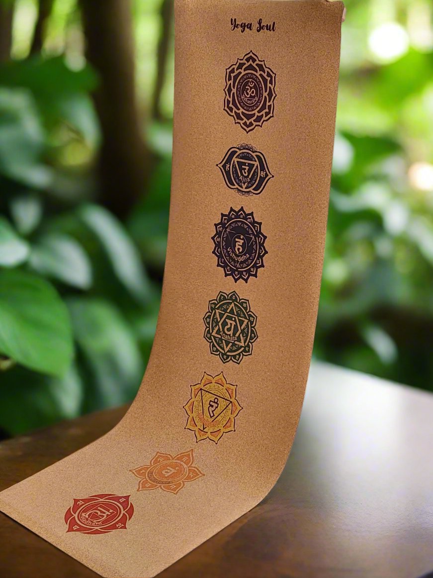 Cork Yoga Mat | Chakra - Yoga Soul