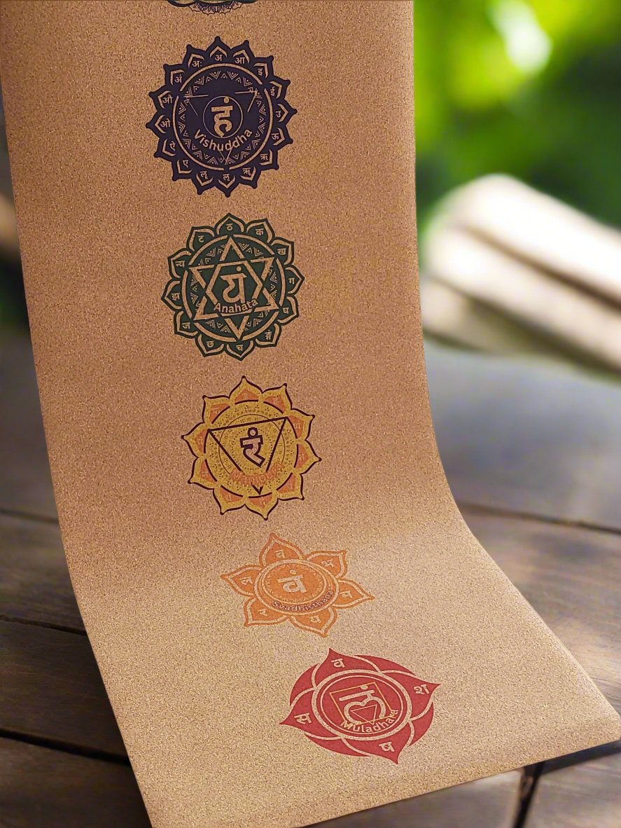 Cork Yoga Mat | Chakra - Yoga Soul