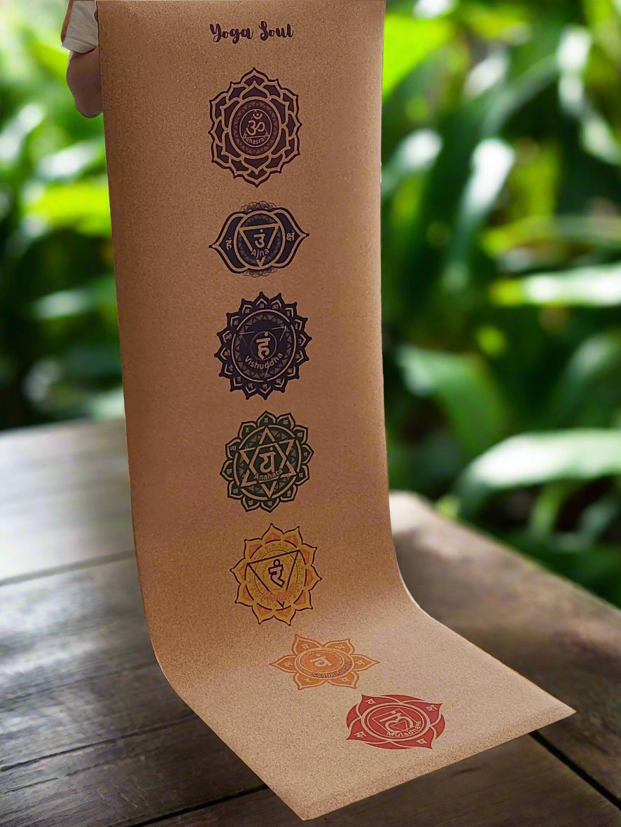 Cork Yoga Mat | Chakra - Yoga Soul