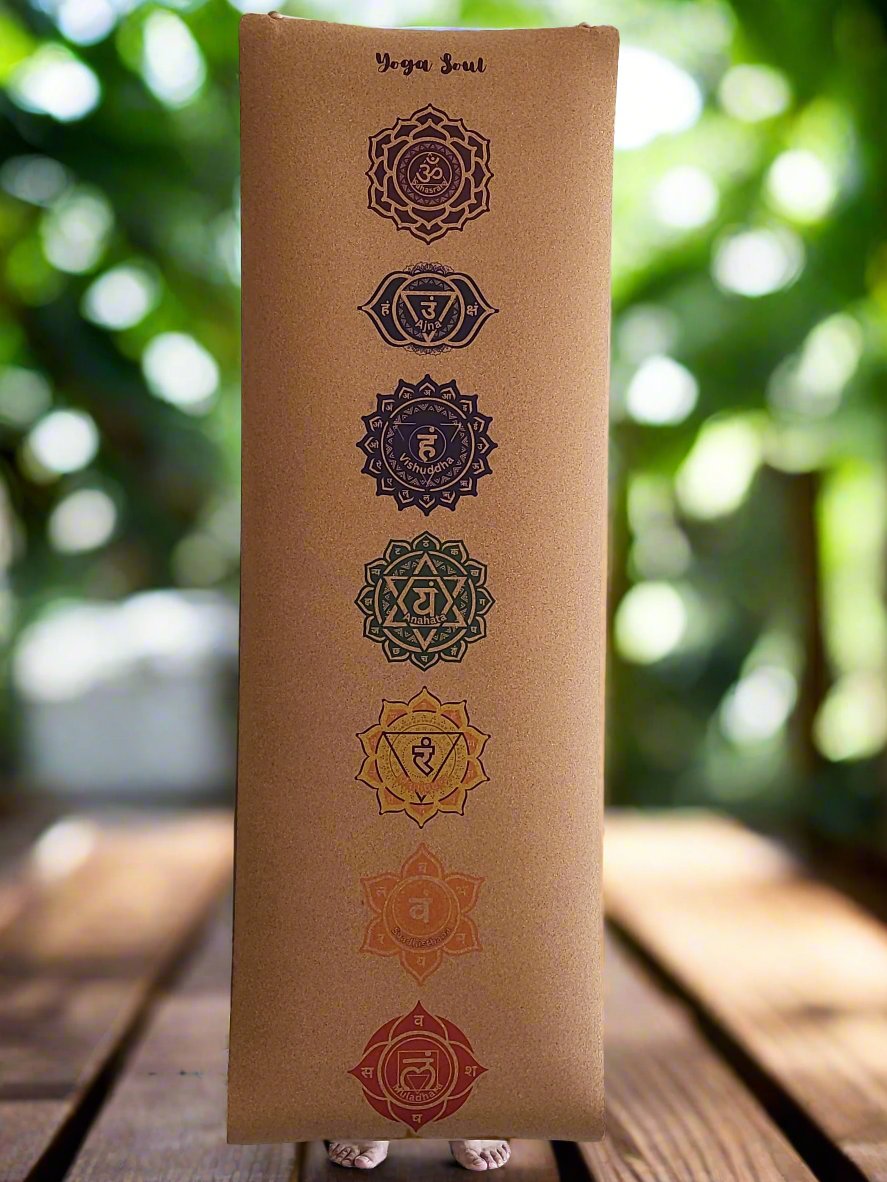 Cork Yoga Mat | Chakra - Yoga Soul