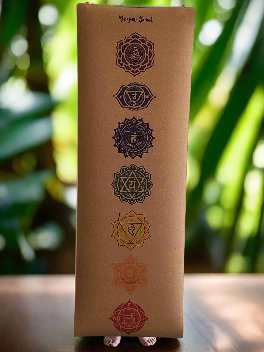 Cork Yoga Mat | Chakra - Yoga Soul