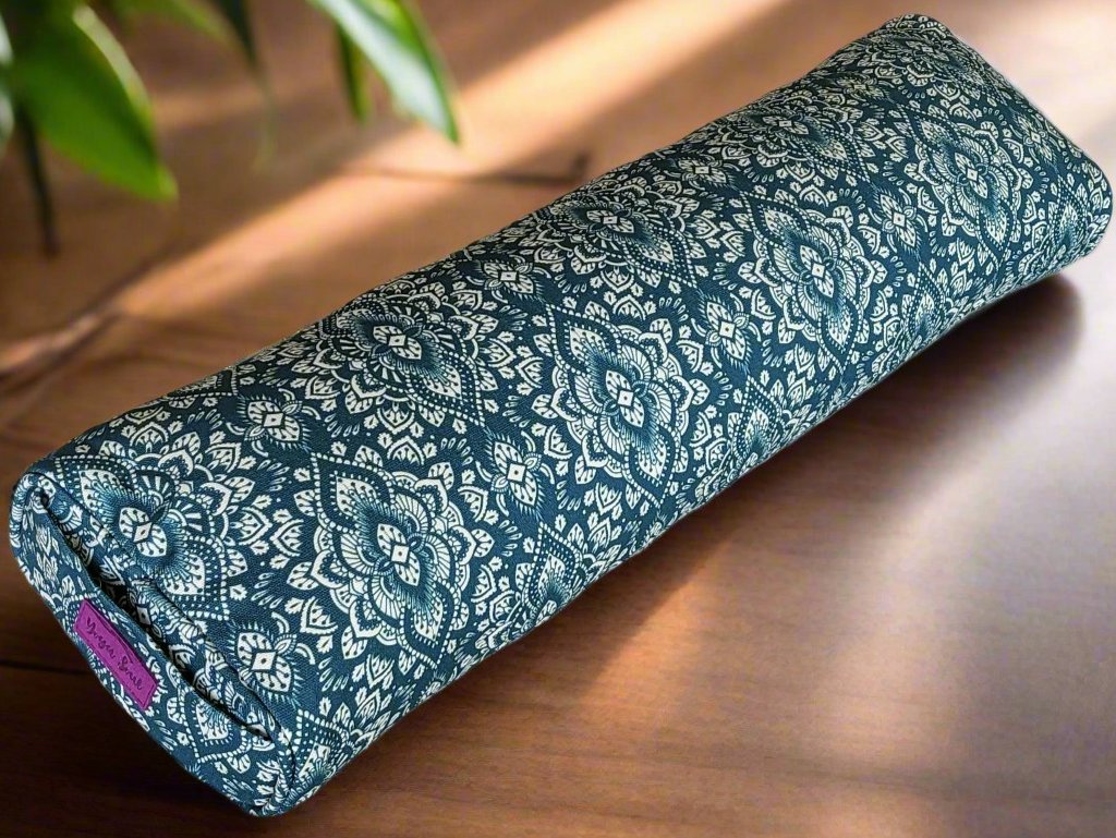 Pranayama Yoga Bolster | Mandala | Trekking Green - Yoga Soul