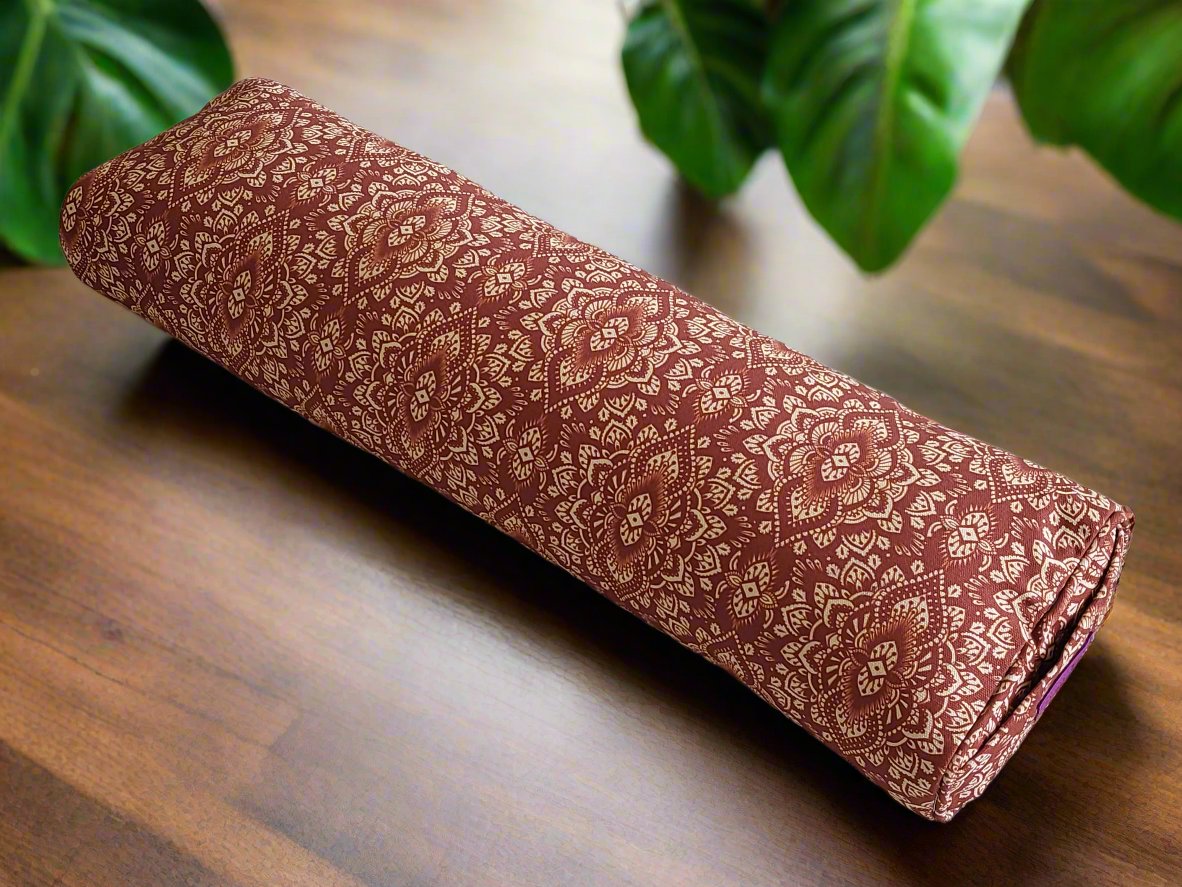 Pranayama Yoga Bolster | Mandala | Rust