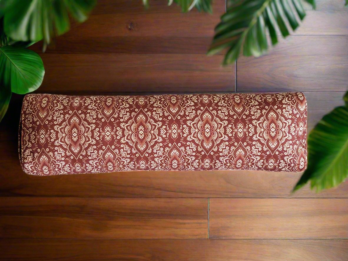 Pranayama Yoga Bolster | Mandala | Rust