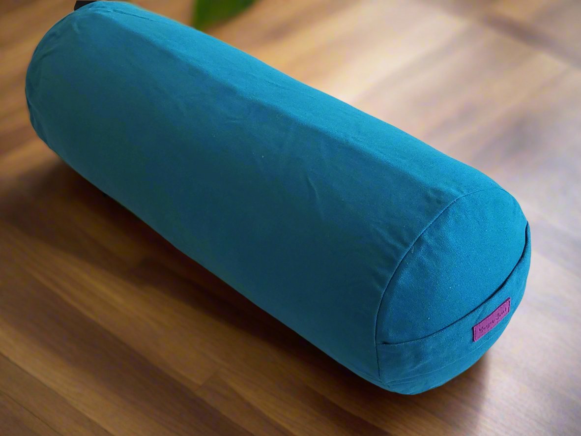 Round Yoga Bolster | Pure | Teal - Yoga Soul