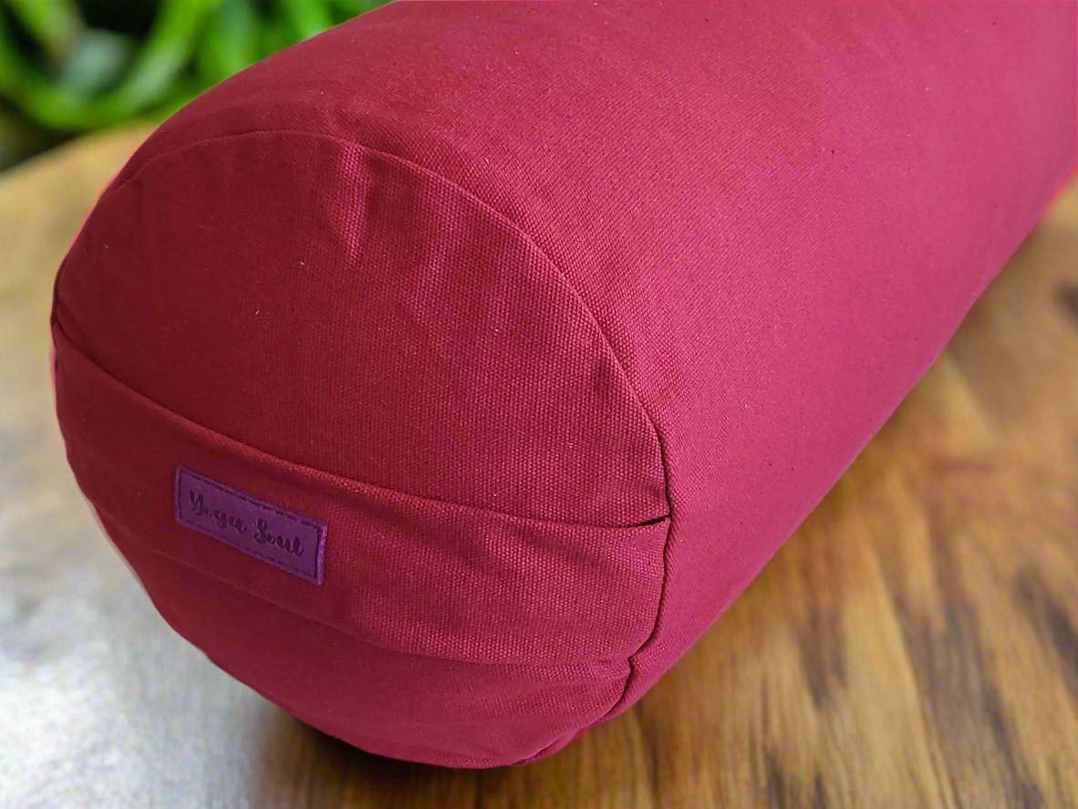 Round Yoga Bolster | Pure | Plum