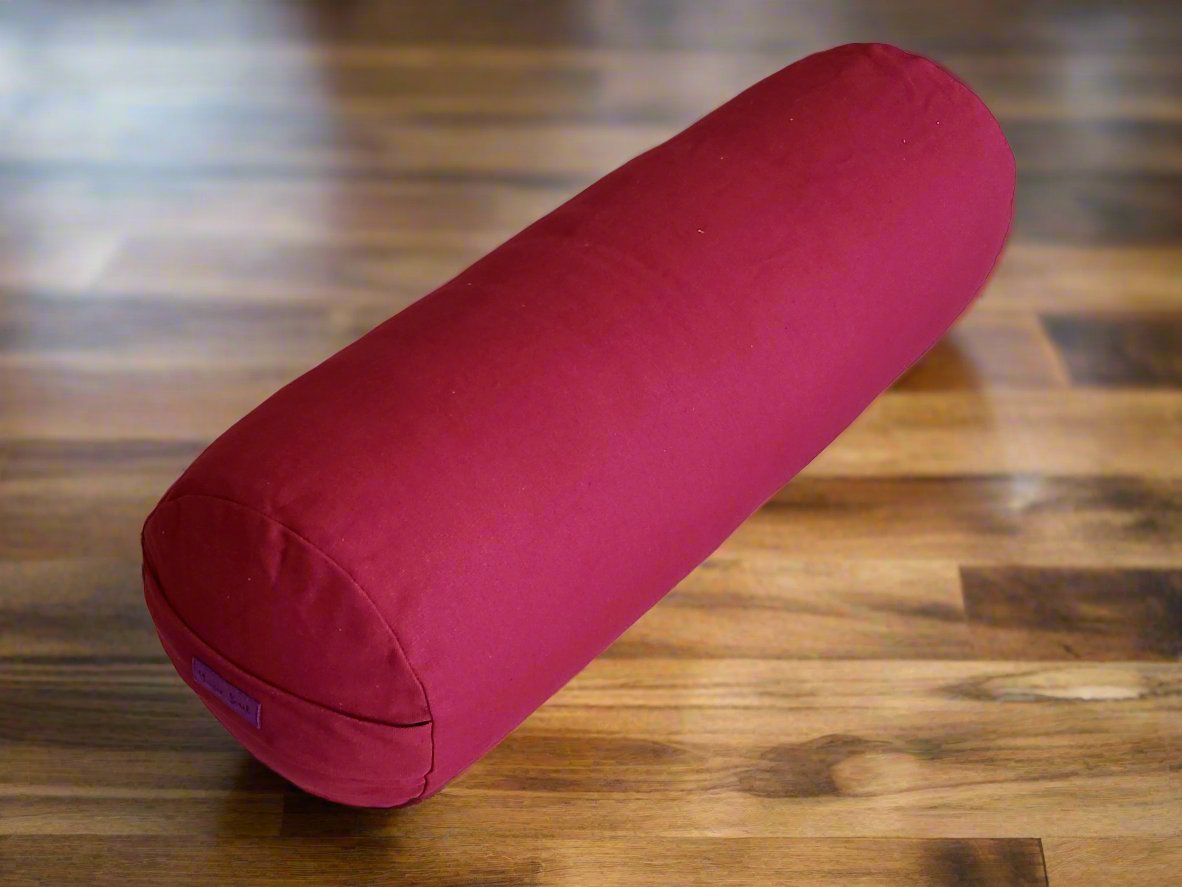 Round Yoga Bolster | Pure | Plum