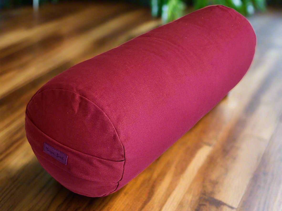 Round Yoga Bolster | Pure | Plum