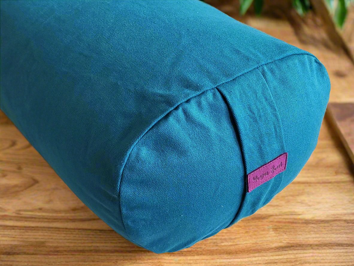 Oval Yoga Bolster | Pure | Teal - Yoga Soul