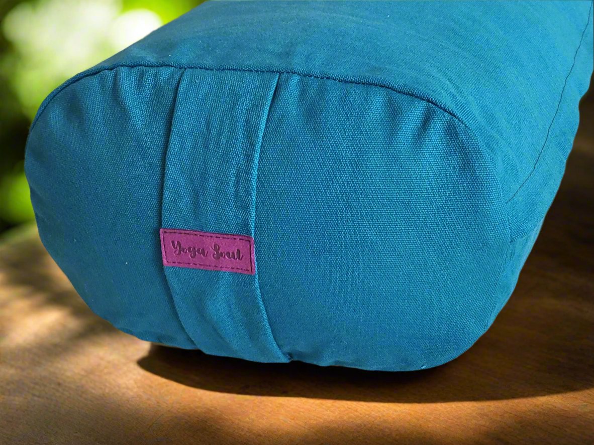 Oval Yoga Bolster | Pure | Teal - Yoga Soul