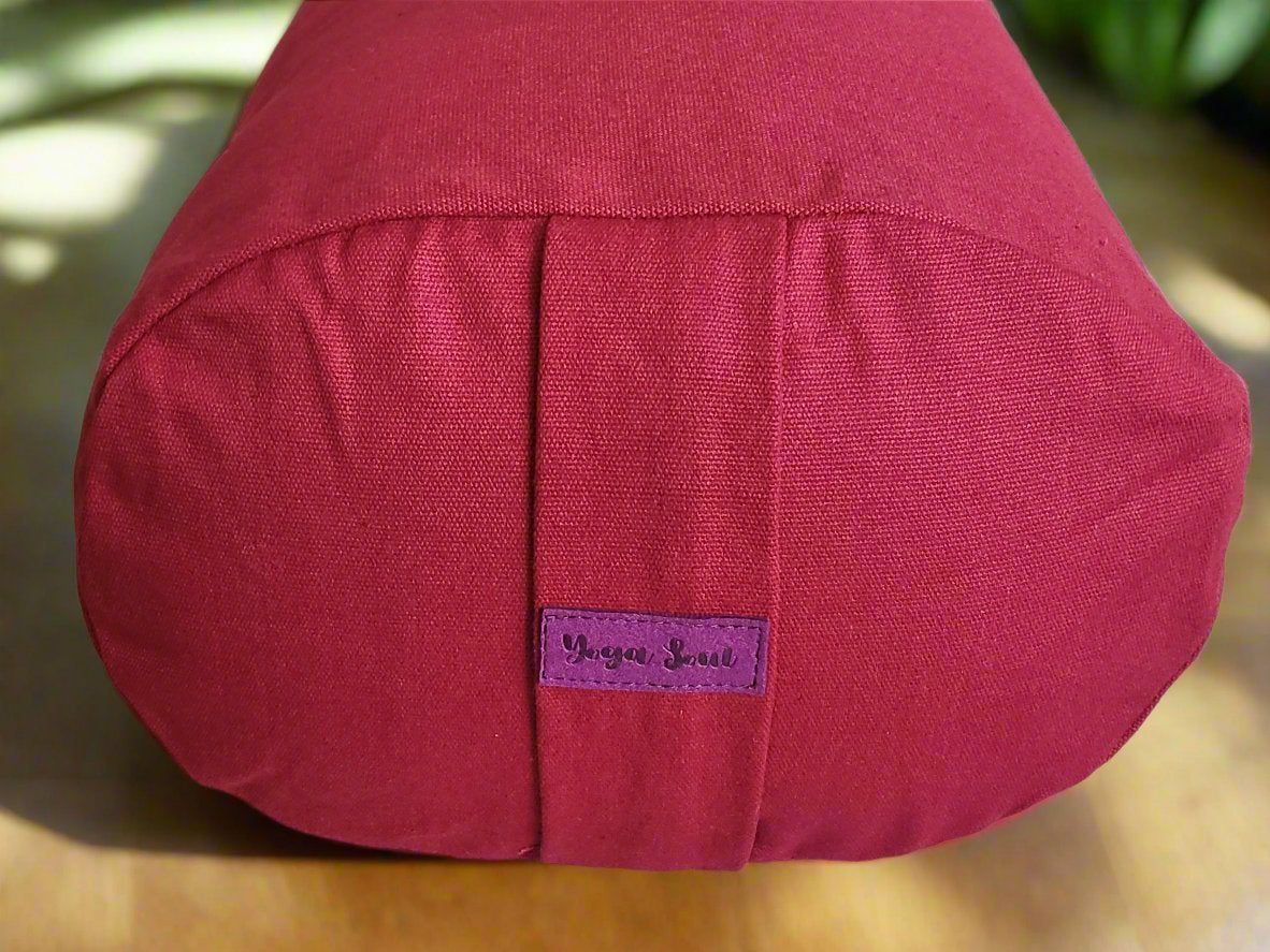 Oval Yoga Bolster | Pure | Plum - Yoga Soul