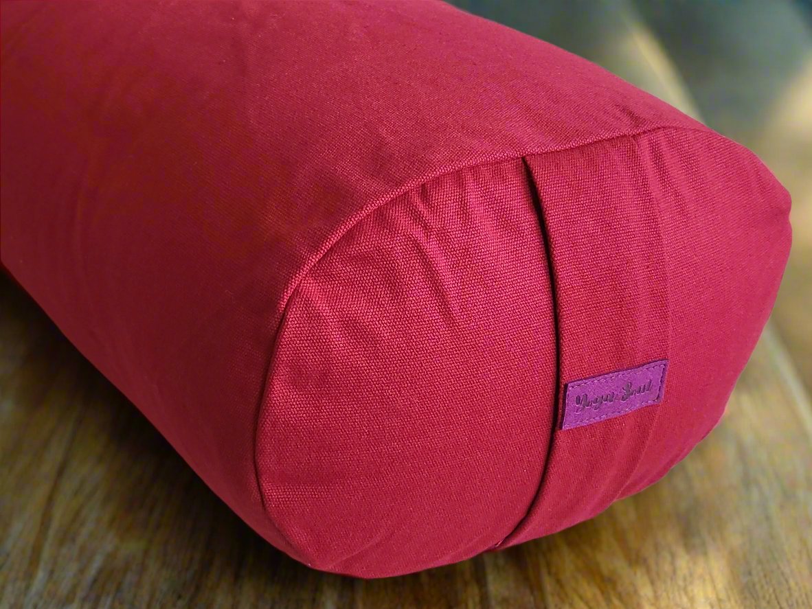 Oval Yoga Bolster | Pure | Plum - Yoga Soul