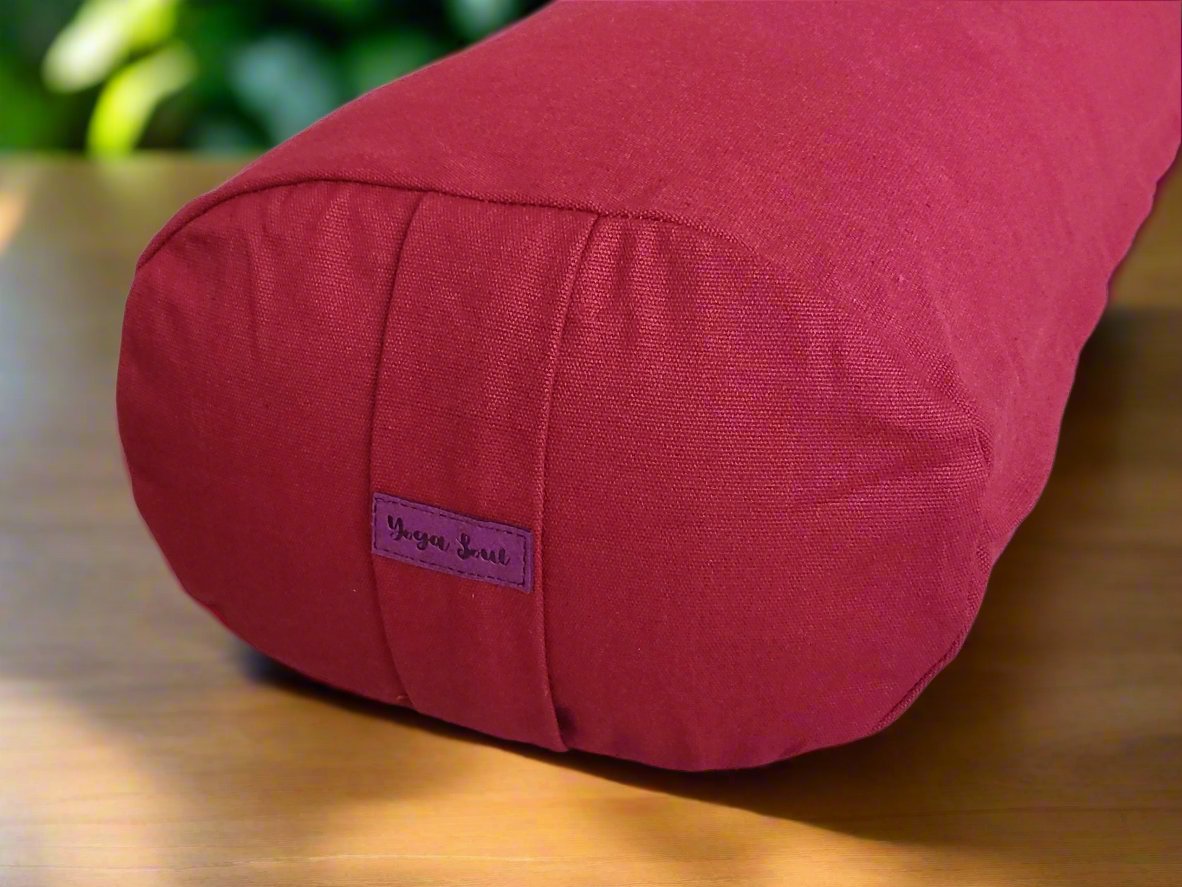 Oval Yoga Bolster | Pure | Plum - Yoga Soul