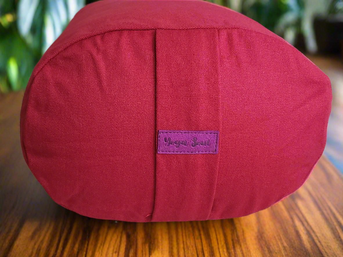 Oval Yoga Bolster | Pure | Plum