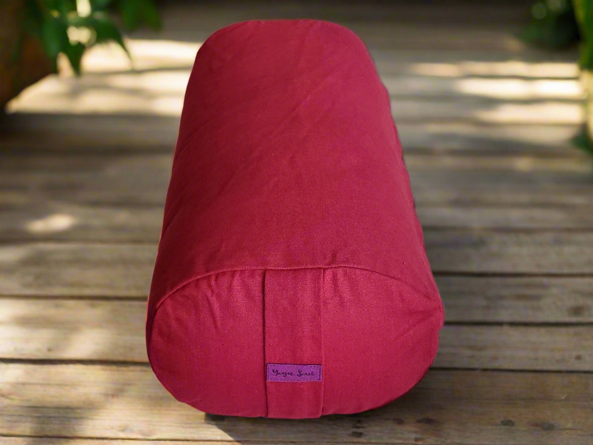 Oval Yoga Bolster | Pure | Plum - Yoga Soul