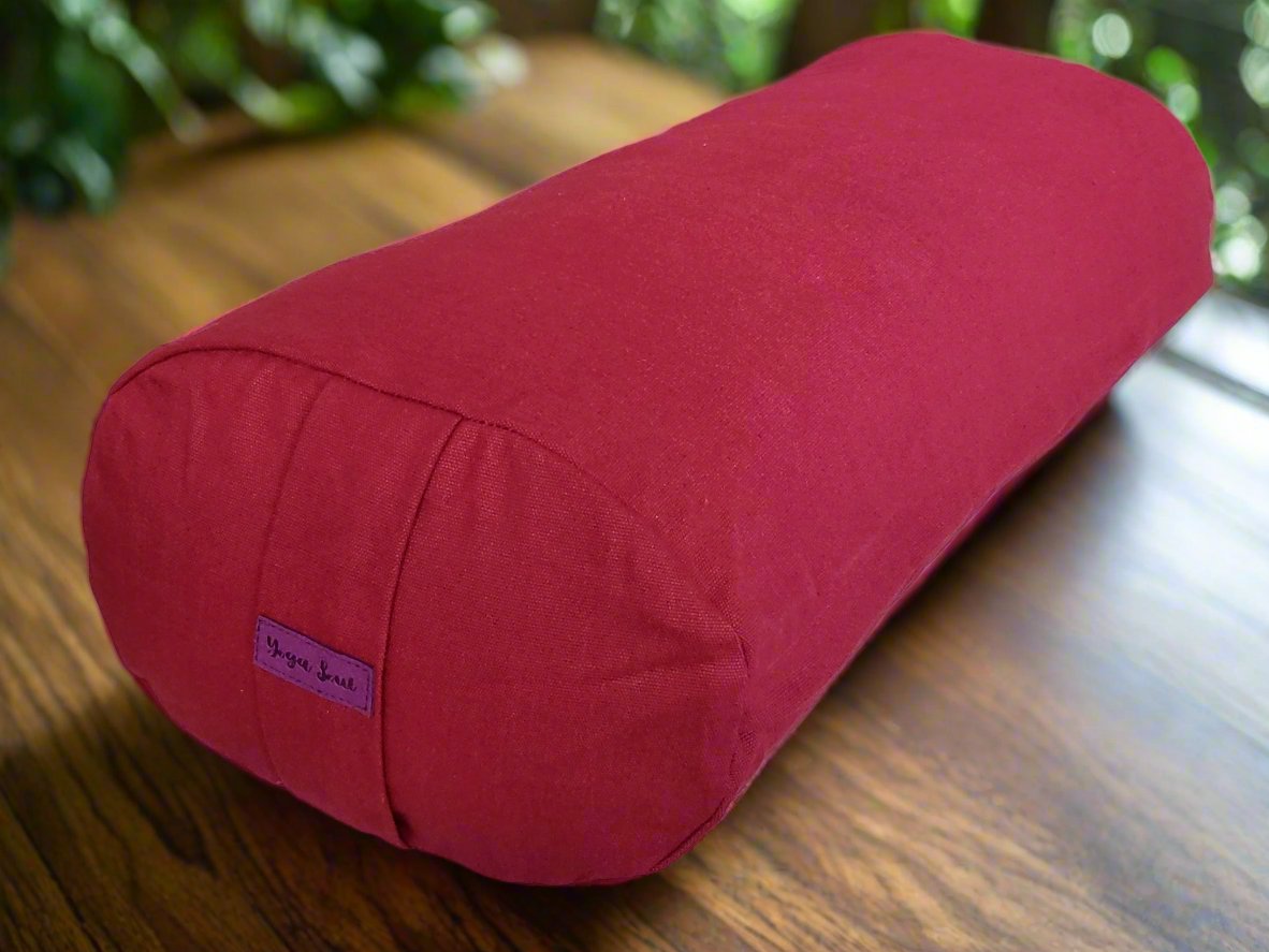 Oval Yoga Bolster | Pure | Plum - Yoga Soul