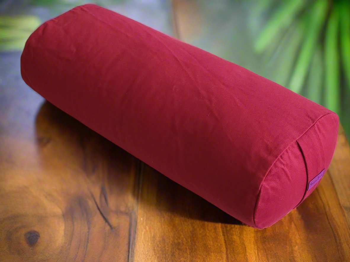 Oval Yoga Bolster | Pure | Plum - Yoga Soul