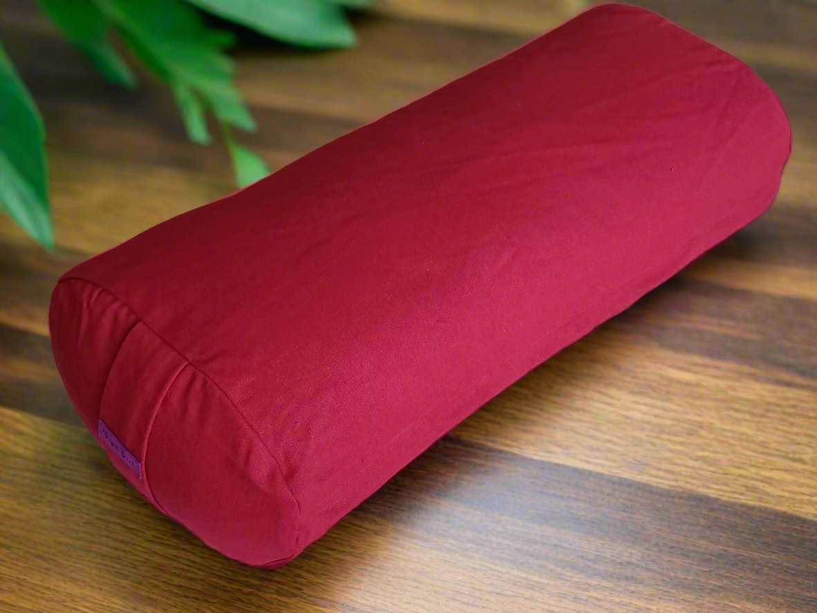 Oval Yoga Bolster | Pure | Plum - Yoga Soul