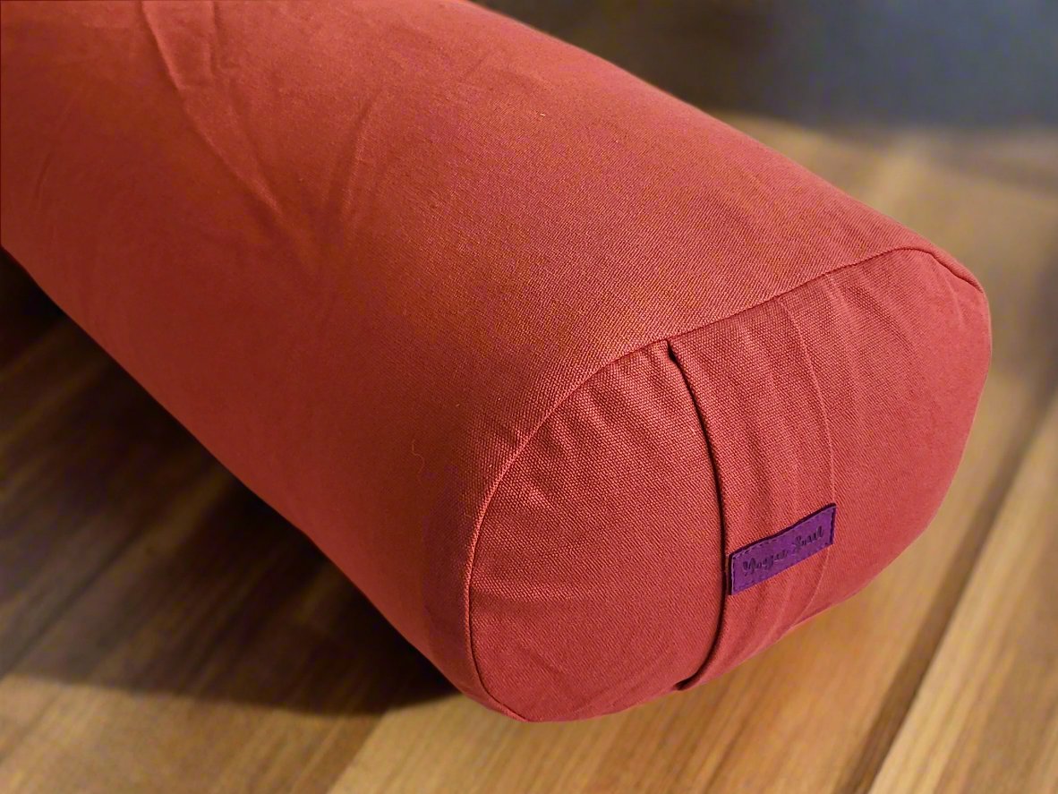 Oval Yoga Bolster | Pure | Rust - Yoga Soul