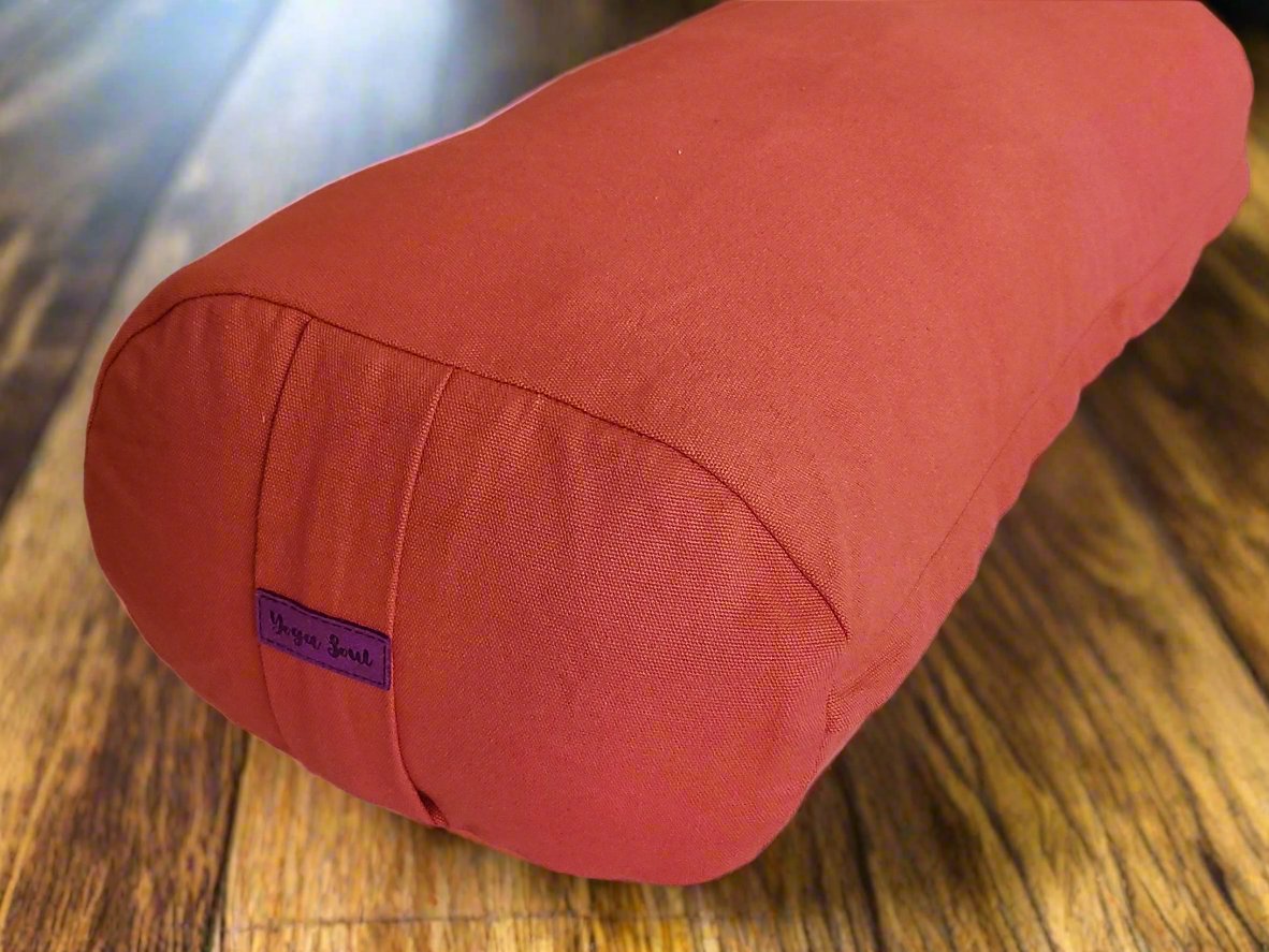 Oval Yoga Bolster | Pure | Rust - Yoga Soul