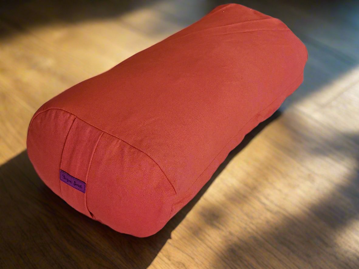 Oval Yoga Bolster | Pure | Rust - Yoga Soul