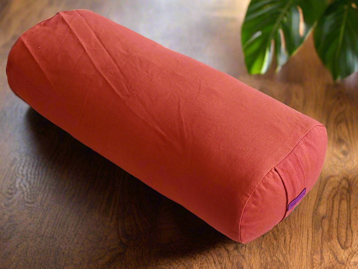 Oval Yoga Bolster | Pure | Rust - Yoga Soul